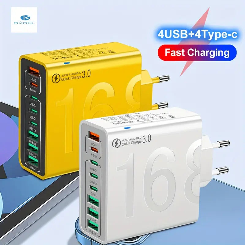🔌⚡ 8-in-1 Fast Charging USB Adapter – Power Everything in One Go! 🔋📱
