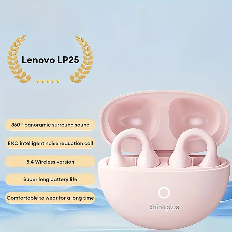 🎧 Wireless Ear Clip Bluetooth Headphones – Long Battery Life, Gaming Mode, Hi-Fi Surround Sound with Mic