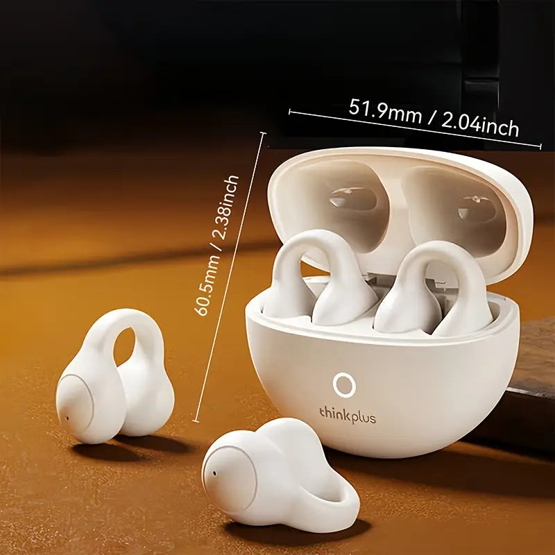🎧 Wireless Ear Clip Bluetooth Headphones – Long Battery Life, Gaming Mode, Hi-Fi Surround Sound with Mic