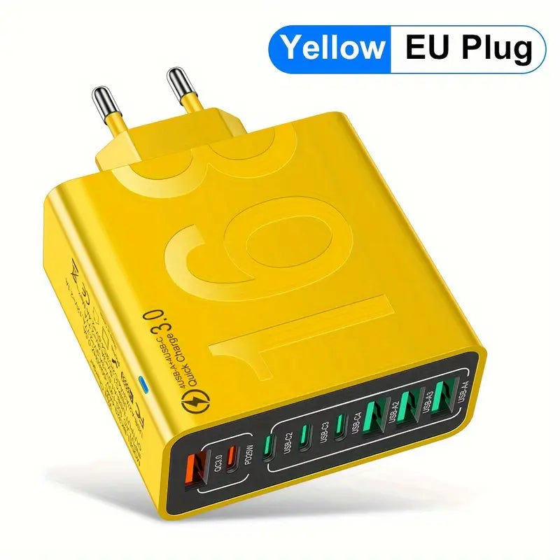 🔌⚡ 8-in-1 Fast Charging USB Adapter – Power Everything in One Go! 🔋📱