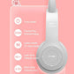 🐾🎧 Cute Cat Ear Wireless Bluetooth Headphones with LED Flash Light – Perfect Gift for Music & Style Lovers! 💖✨