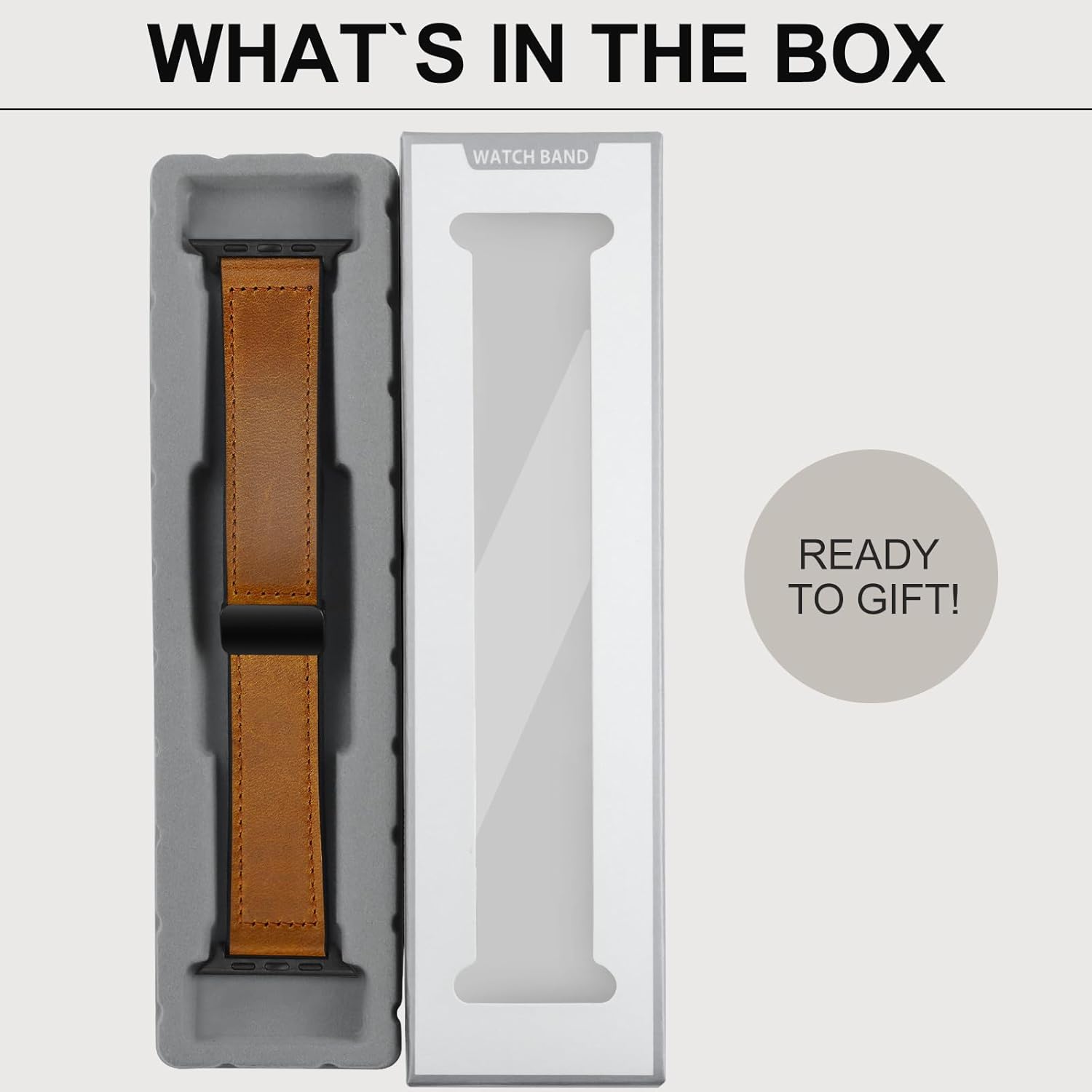 Premium Smartwatch with Genuine Leather Strap – Stylish Fitness & Lifestyle Watch