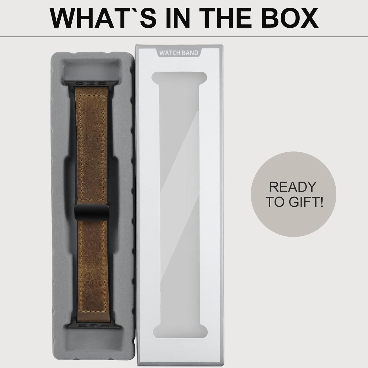 Premium Smartwatch with Genuine Leather Strap – Stylish Fitness & Lifestyle Watch