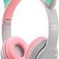 🐾🎧 Cute Cat Ear Wireless Bluetooth Headphones with LED Flash Light – Perfect Gift for Music & Style Lovers! 💖✨