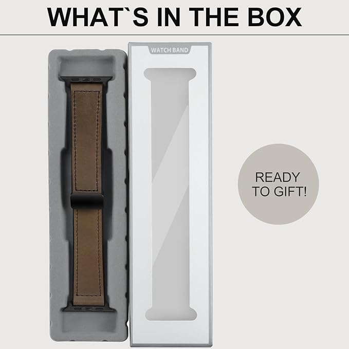 Premium Smartwatch with Genuine Leather Strap – Stylish Fitness & Lifestyle Watch