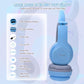 🐾🎧 Cute Cat Ear Wireless Bluetooth Headphones with LED Flash Light – Perfect Gift for Music & Style Lovers! 💖✨