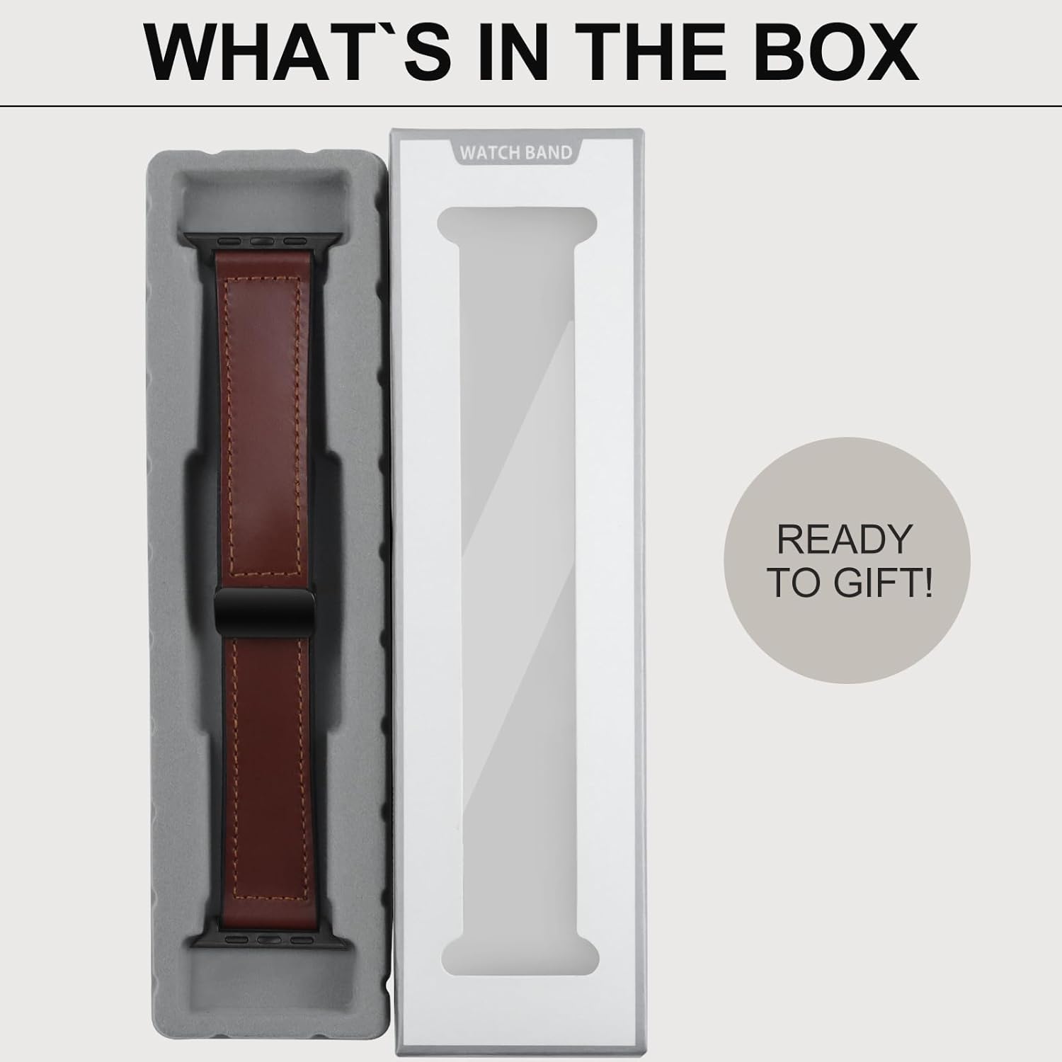 Premium Smartwatch with Genuine Leather Strap – Stylish Fitness & Lifestyle Watch