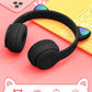 🐾🎧 Cute Cat Ear Wireless Bluetooth Headphones with LED Flash Light – Perfect Gift for Music & Style Lovers! 💖✨