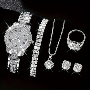 6pcs Luxury Fashion Women'S Jewelry Set