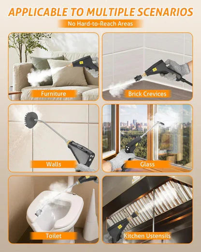 Handheld Pressurized Steam Cleaner – Multi-Surface Deep Cleaning